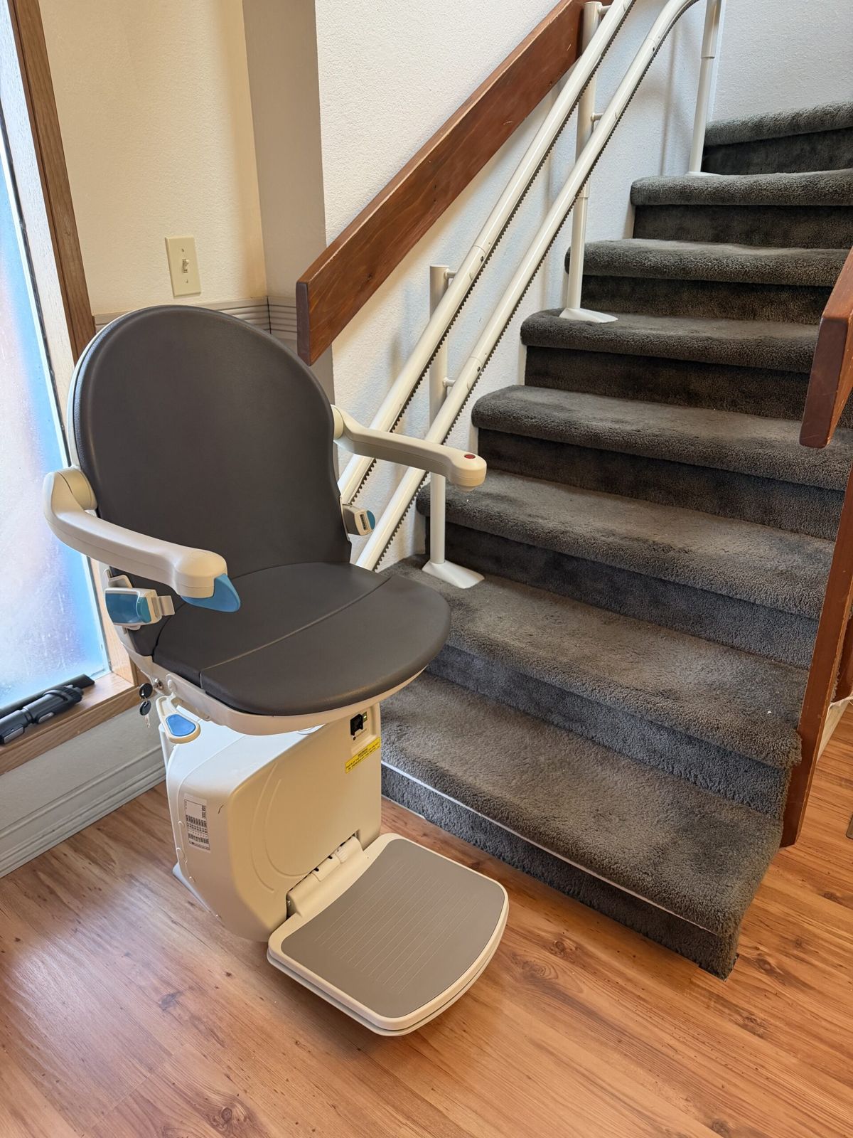 Stairlift on a modern staircase